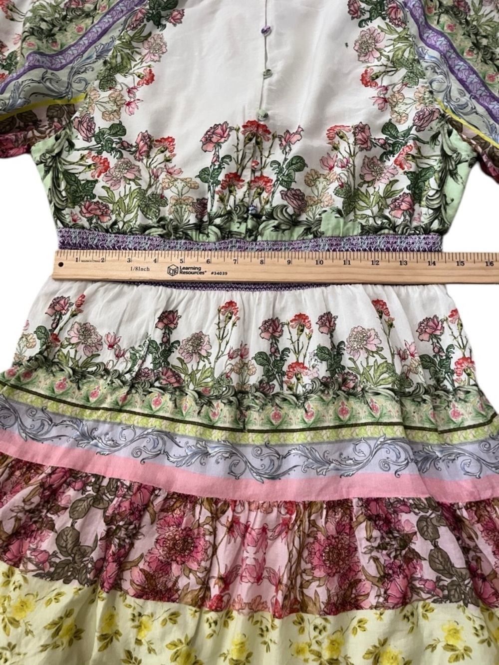 Alice + Olivia Lavinia Tiered Floral Print Mini Dress - Picture 14 of 16